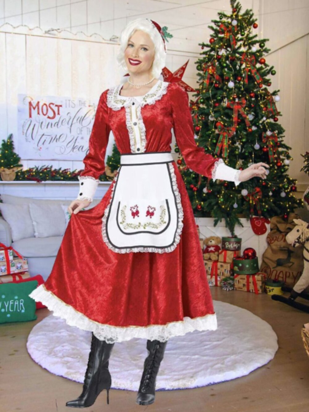 California Costumes Classic Mrs. Claus Adult Costume | Small Female NEW